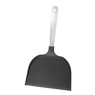 Imagem de Bothyi Pá de náilon para panquecas, ferramenta para virar panquecas, espátula para ovos, hambúrgueres, espátula extra grande para peixes, utensílios de, Preto
