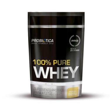 Imagem de 1oo% pure whey refil 825g sabor baunilha probiótica, 1, 825g, Baunilha