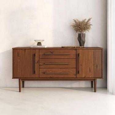 Imagem de Buffet Balcão Pequeno Madeira 145 cm 2 Portas 3 Gav TECCA - IDIMEX