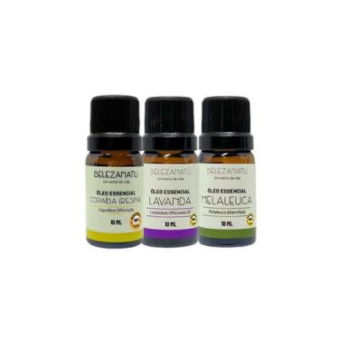 Imagem de Kit 03 óleos essenciais copaíba lavanda e melaleuca 10ml cada belezana