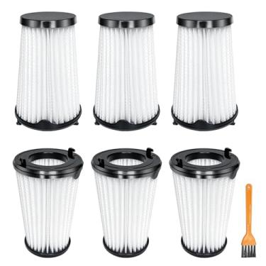 Imagem de Pacote com 6 filtros de substituição VAF-1TM compatível com Electrolux Ergorapido Stick aspirador de pó padrão e versão animal de estimação PureAdvantage PureAdvantageTM Ergorapido VAF-1 filtros de