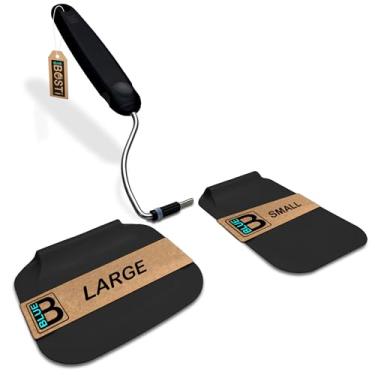 Imagem de Blue Bosti Espátula Adaptchula para cozinhar e servir, melhor do que silicone - 1ª espátula de material PPSU com 7 ângulos ajustáveis, 2 lâminas, espátulas resistentes ao calor, 4 x duráveis que