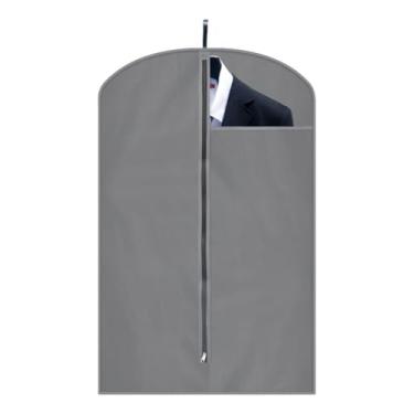 Imagem de Capa Protetora Para Terno Em Tnt Com Zíper Conserva Roupas