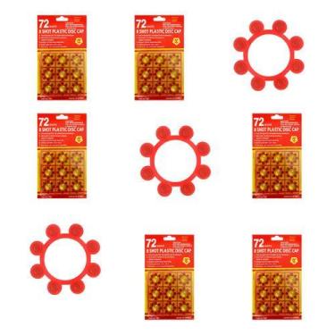 Imagem de Kit 6 Cartelas Espoleta 8 Tiros Para Pistola Brinquedo 432 - Genérico