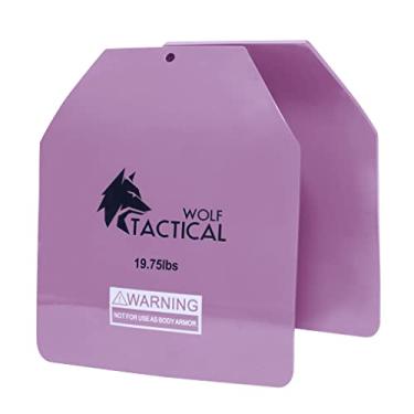 Imagem de WOLF TACTICAL Placas de colete de peso curvado – pares de 5,75/8,75/6,6 kg – ajuste ergonômico contornado – WODs, treinamento de força, corrida, exercícios pesados (placas de 9 kg)