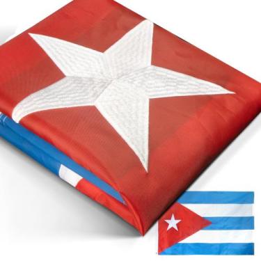 Imagem de Bandeira Anley EverStrong Series Cuba 90x150cm de nylon com ilhós