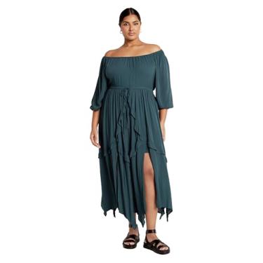 Imagem de City Chic Vestido feminino plus size - Arzel, Egeu, 46