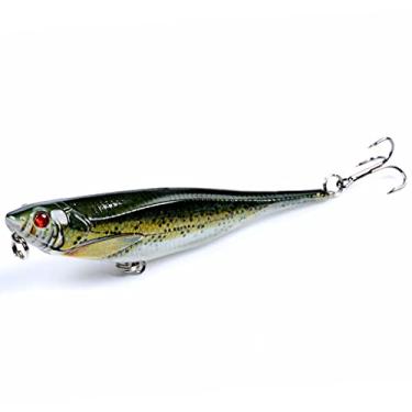 Imagem de ZZTWER Isca artificial, isca de pesca Crankbaits isca de pesca de robalo de superfície para andador de superfície wobblers artificiais