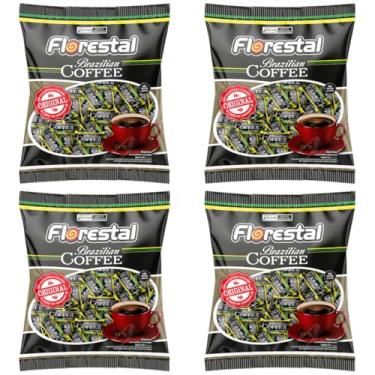 Imagem de 4 Pacotes Bala De Café Brazilian Coffee 500g Cada Florestal