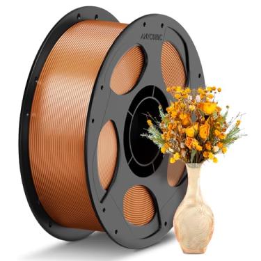 Imagem de ANYCUBIC Filamento PETG 1,75 mm, filamento de impressora 3D, translúcido e vibrante, precisão dimensional +/- 0,02 mm, impressão com a maioria das impressoras 3D FDM, carretel reutilizável de 1 kg