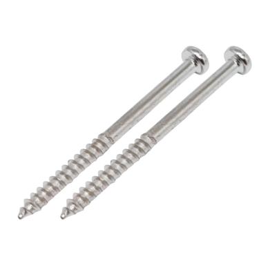 Imagem de Kit 2 Parafuso Captador Baixo Metal Cromado