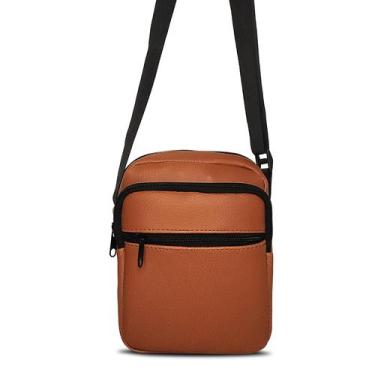 Imagem de Shoulder Bag Mini Bolsa Transversal Material Sintético Caramelo Alça R