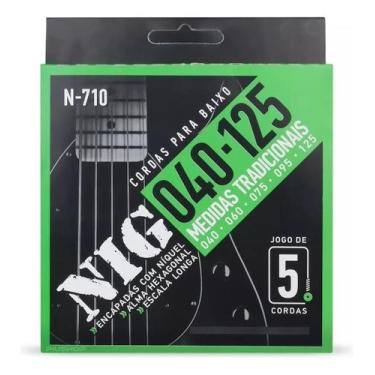 Imagem de Encordoamento Baixo N710 Nig 5 Cordas 040/125 Escala Longa