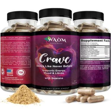 Imagem de Libido Booster Waom Wellness Crave para mulheres 60 cápsulas - Waòm We