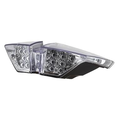 Imagem de TOPZONE Compatível com MV AGOSTO Brutale 920; Brutale 990R; 2010-2011 F4 S; lâmpada de luz traseira de freio LED + Idicadores integrados de seta (transparente)