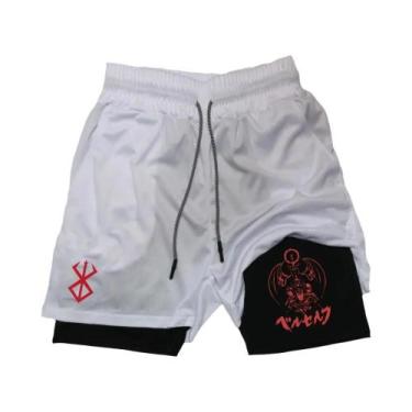 Imagem de Shorts de Compressão 2 em 1 Masculino - Secagem Rápida, para Treino e 