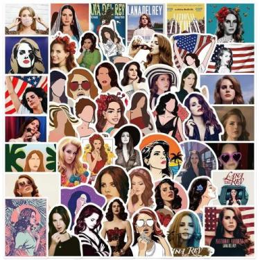 Imagem de Adesivo De Lana Del Rey 50PCS Impermeável DIY Para Laptop, Guitarra, T