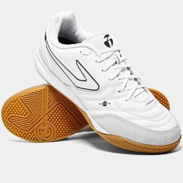 Imagem de Chuteira Futsal Topper Maestro PRO V Unissex - Branco, 42