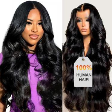 Imagem de Peruca frontal de renda HOT STAR 13x6 Body Wave 30cm de cabelo humano