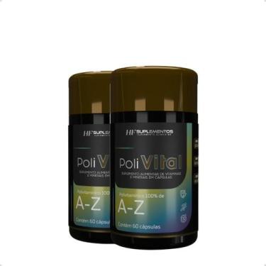 Imagem de 2x polivital a-z 60 caps hf suplementos