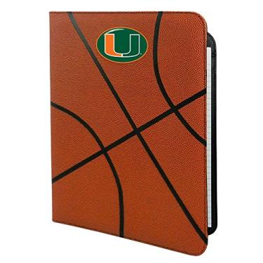 Imagem de NCAA Miami Hurricanes Portfólio clássico de basquete, 21 x 28 cm