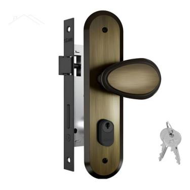 Imagem de Fechadura Stam 1801/10 para Porta Externa Espelho Antique