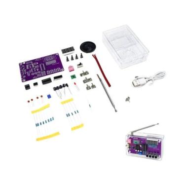 Imagem de Kit DIY De Rádio FM HU-017B RDA5807S Módulo De Aprendizagem De Peças E