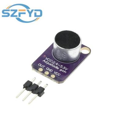 Imagem de Módulo Sensor De Som Para Arduino MAX4466 MAX9814 Interruptor De Contr