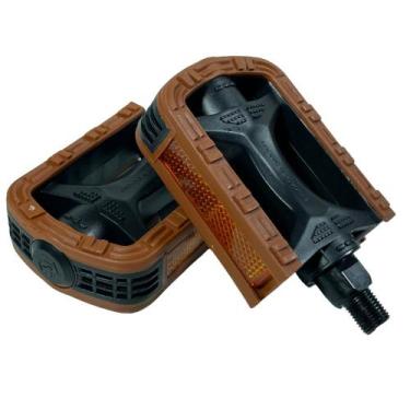 Imagem de Pedal Stark Rosca Fina Bike Bicicleta Plataforma Marrom - BIKE STILO
