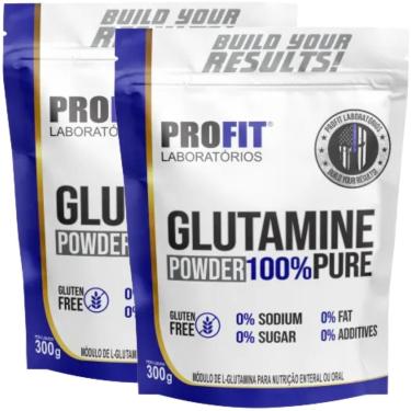 Imagem de 2X GLUTAMINA PURA 300G REFIL PROFIT-Unissex
