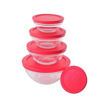 Imagem de Conjunto de Potes Redondos Euro Home VDR7090-VM em Vidro – 5 Peças