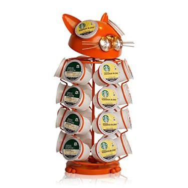 Imagem de Made Easy Kit Suporte de cápsulas de café Carrossel, compatível com K-Pods K-Cups Keurig, organizador de armazenamento de bancada, decoração de metal para casa e cozinha, cafeteria cápsula (pequeno,