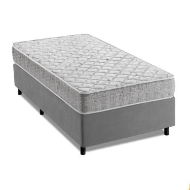 Imagem de Cama Box Solteiro Espuma D33 Inducol Soft 88x188x55cm Cbp Cinza