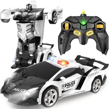 Imagem de Carro de controle remoto Britik Transform 1:18 Scale Police Black