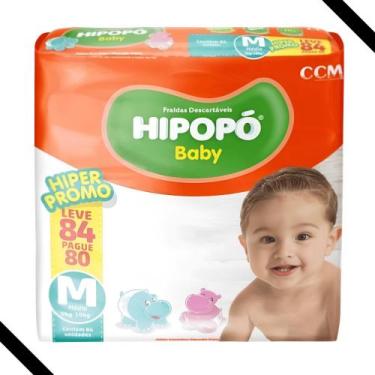 Imagem de Fraldas Descartáveis Infantil Hipopó Baby Pacotão Hiper M G XG XXG, M