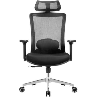 Imagem de Cadeira Presidente Best C1010 Ergonômica Encosto em Tela Mesh Regulagem de Altura Lombar Ajustável Apoios Soft Touch Base Cromada