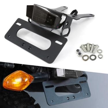 Imagem de Xitomer Eliminador de para-choque/cauda organizado, para Honda CRF250L/M 2012 2013 2014 2015 2016 2017 2018 2019 2020, com luz traseira de LED/luz de placa de licenciamento, compatível com pisca-piscas de reposição (mocho)