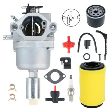 Imagem de Carburador D110 D105 para motor de trator de gramado John Deere D105 D100 D110 17-21 HP, carburador com kit de ajuste substitui LA105 LA110 LA115 LA125 X120 X145