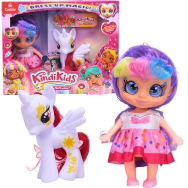 Imagem de Boneca KindiKids Articulada Com Pônei Branco - Castela