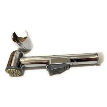 Imagem de Cabeça de chuveiro de substituição universal para pulverizador portátil de bidê – acabamento cromado, acessório de banheiro fácil de instalar para fraldas de pano, higiene feminina, limpeza de animais