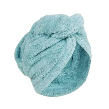 Imagem de Toalha de Microfibra para Cabelo Nabaiji Azul Turquesa