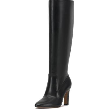 Imagem de Vince Camuto Bota de cano alto feminina Gylina, Couro preto, 42