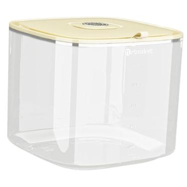 Imagem de Bothyi Distribuidor de arroz doméstico, recipiente de armazenamento de farinha, recipiente de cereal à prova de vazamentos, barril de grãos, pote de farinha, S