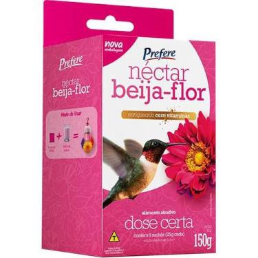 Imagem de Alimento Pássaros Néctar Beija-Flor 150g Sanhaço Saíra Cambacica Vitam