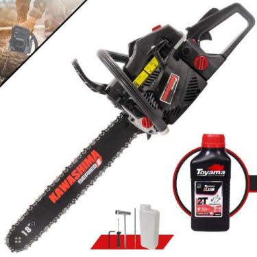 Imagem de Motosserra Profissional À Gasolina KCS580E Kawashima 54cc Motor 2T de 