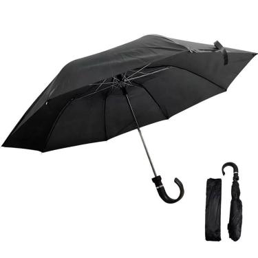 Imagem de Guarda Chuva Preto Grande Automático Para Máxima Proteção