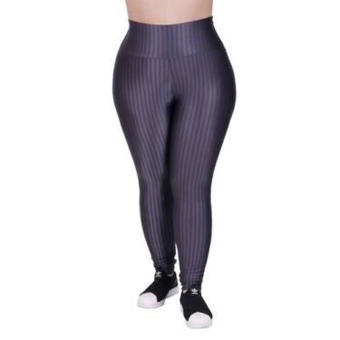 Imagem de Calça Plus Size de Academia Moda Fitness Feminina Legging 3D Cintura A