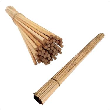 Imagem de Kit 250 Espetinhos Vareta Palito Espetos De Bambu Churrasco 30cm Gastronomia Tutor Planta Mini Estaca Natural