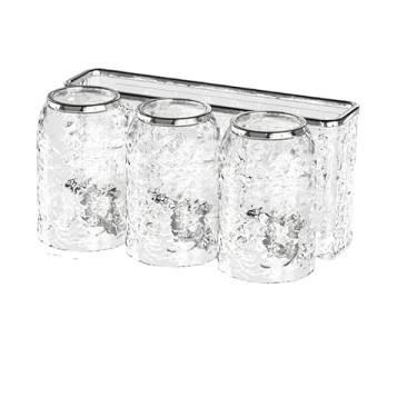 Imagem de Porta Escova com Dispenser Automático - Suporte de Parede sem Furacão para Pasta Dental | Organizador de Banheiro com Esprema Tubos(Preto(Estilo 5))