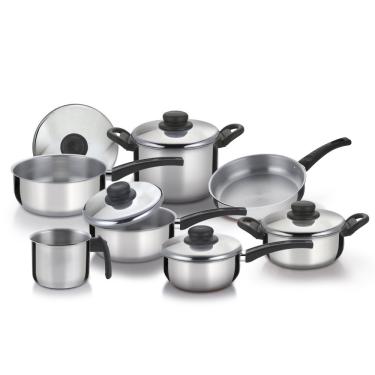 Imagem de Conjunto De Panelas Luminosita Alumínio Polido Com 7 Peças